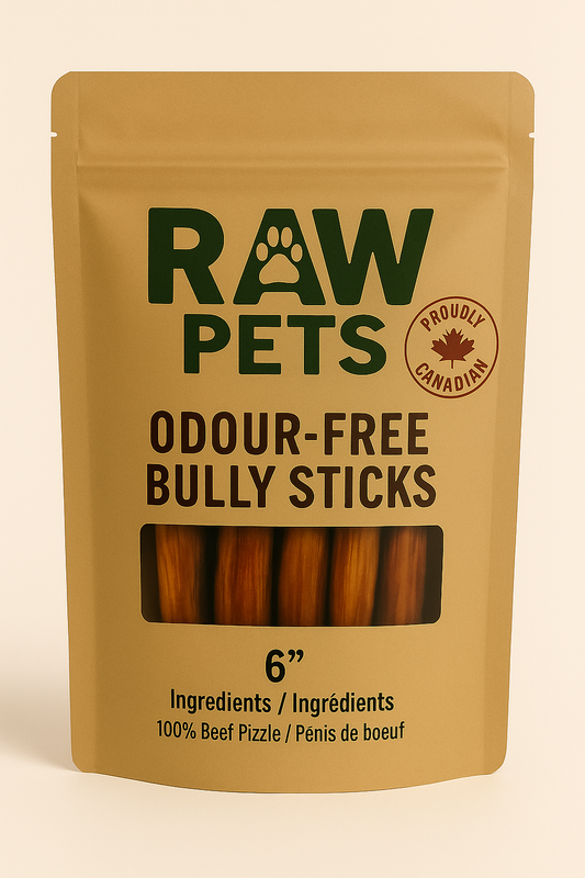 6” Bully Sticks odour free
